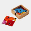 Global Views Fused Floral Coaster