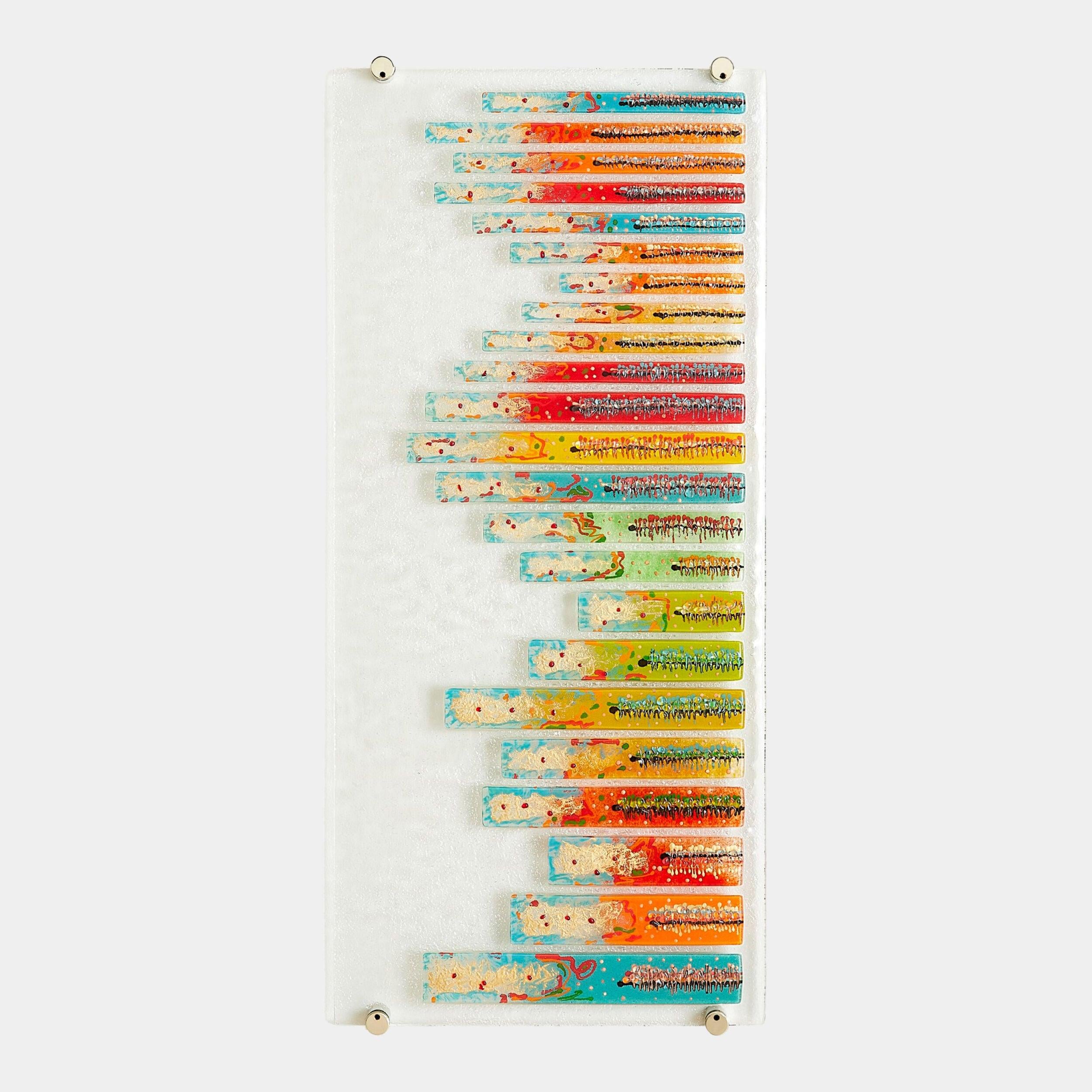 Global Views Sticks Fused Glass Wall Art