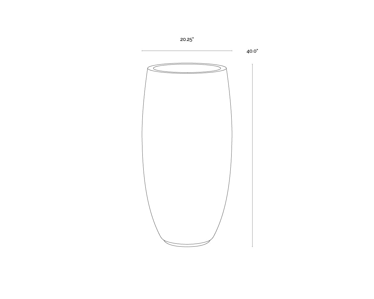 Sunpan Aster Tall Planter