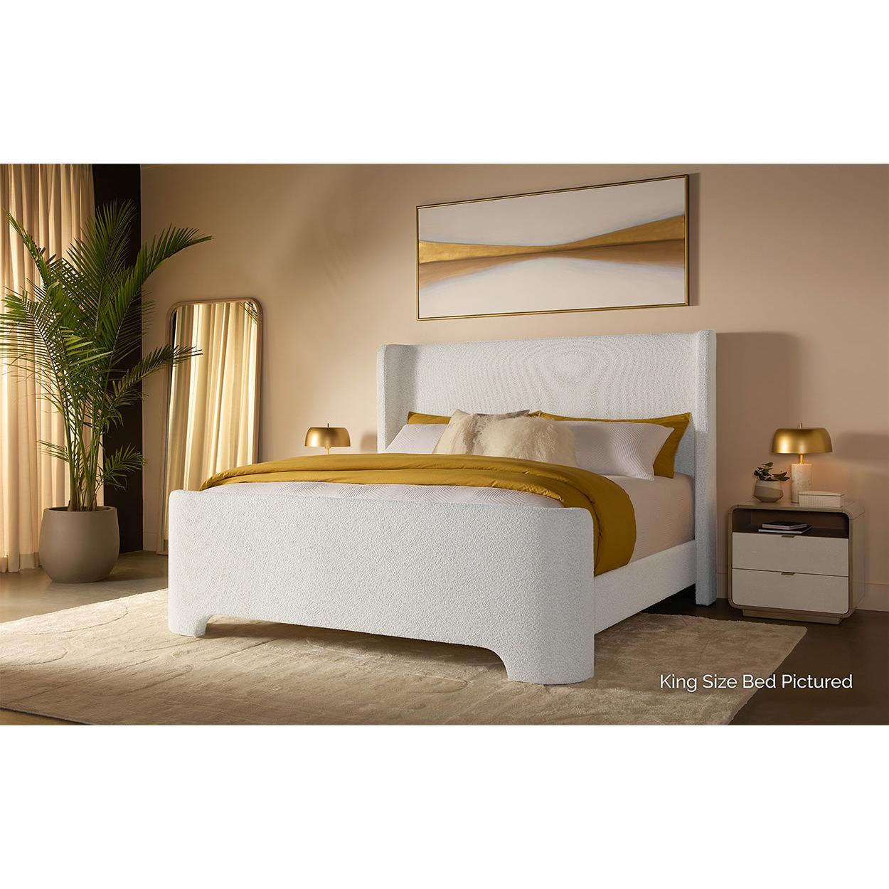 Sunpan Ives White Queen Bed