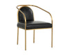 Sunpan Cicero Black Dining Armchair