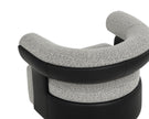 Sunpan Olida Swivel Lounge Chair - Helios Check Black / Napa Black