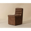 Sunpan Norm Wheeled Dining Chair - Copley Cognac