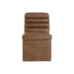 Sunpan Norm Wheeled Dining Chair - Copley Cognac