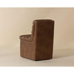 Sunpan Norm Wheeled Dining Chair - Copley Cognac