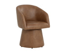 Sunpan Etta Swivel Dining Armchair - Copley Cognac