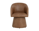 Sunpan Etta Swivel Dining Armchair - Copley Cognac