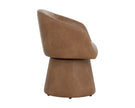 Sunpan Etta Swivel Dining Armchair - Copley Cognac