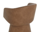 Sunpan Etta Swivel Dining Armchair - Copley Cognac