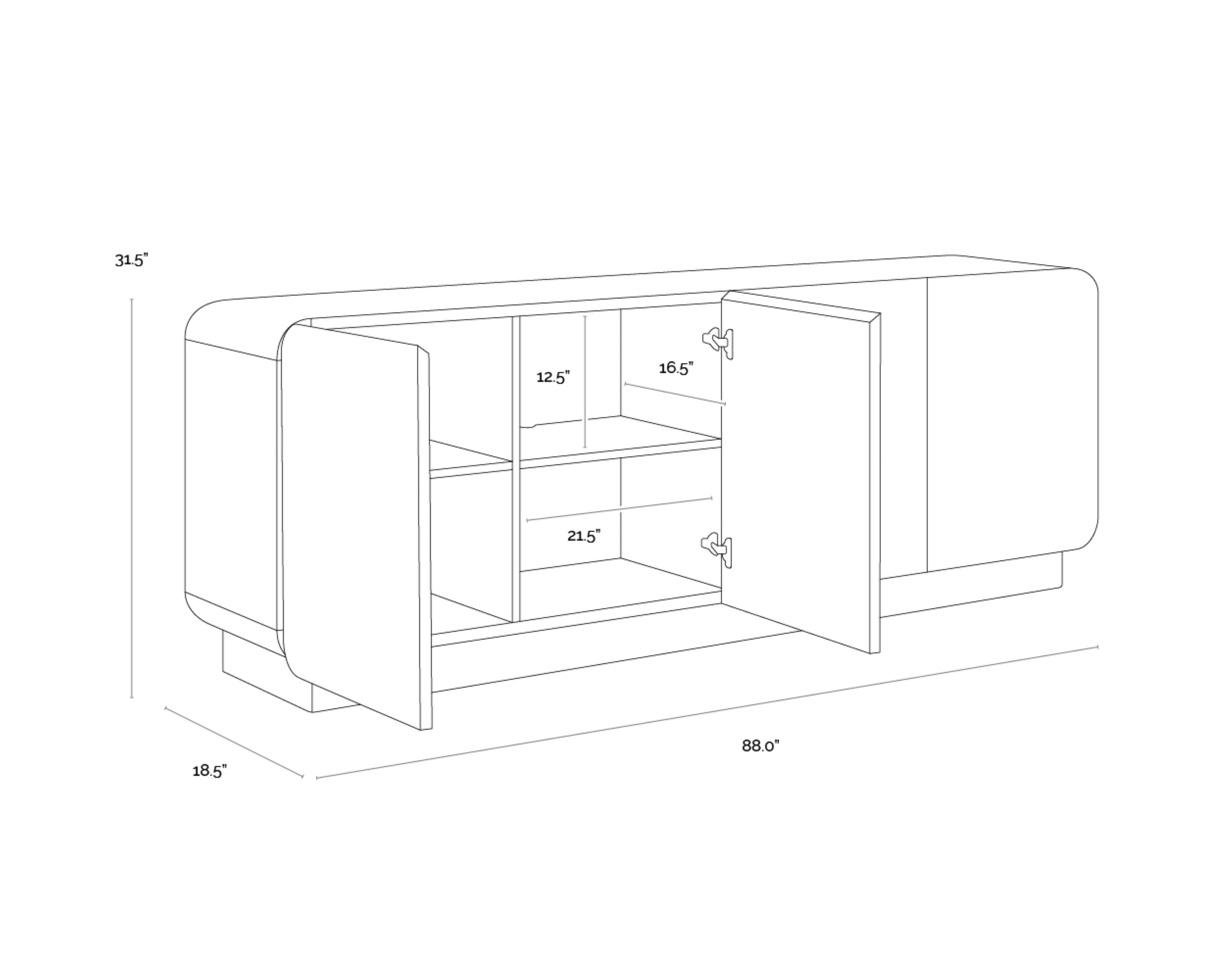 Sunpan Fauna Sideboard