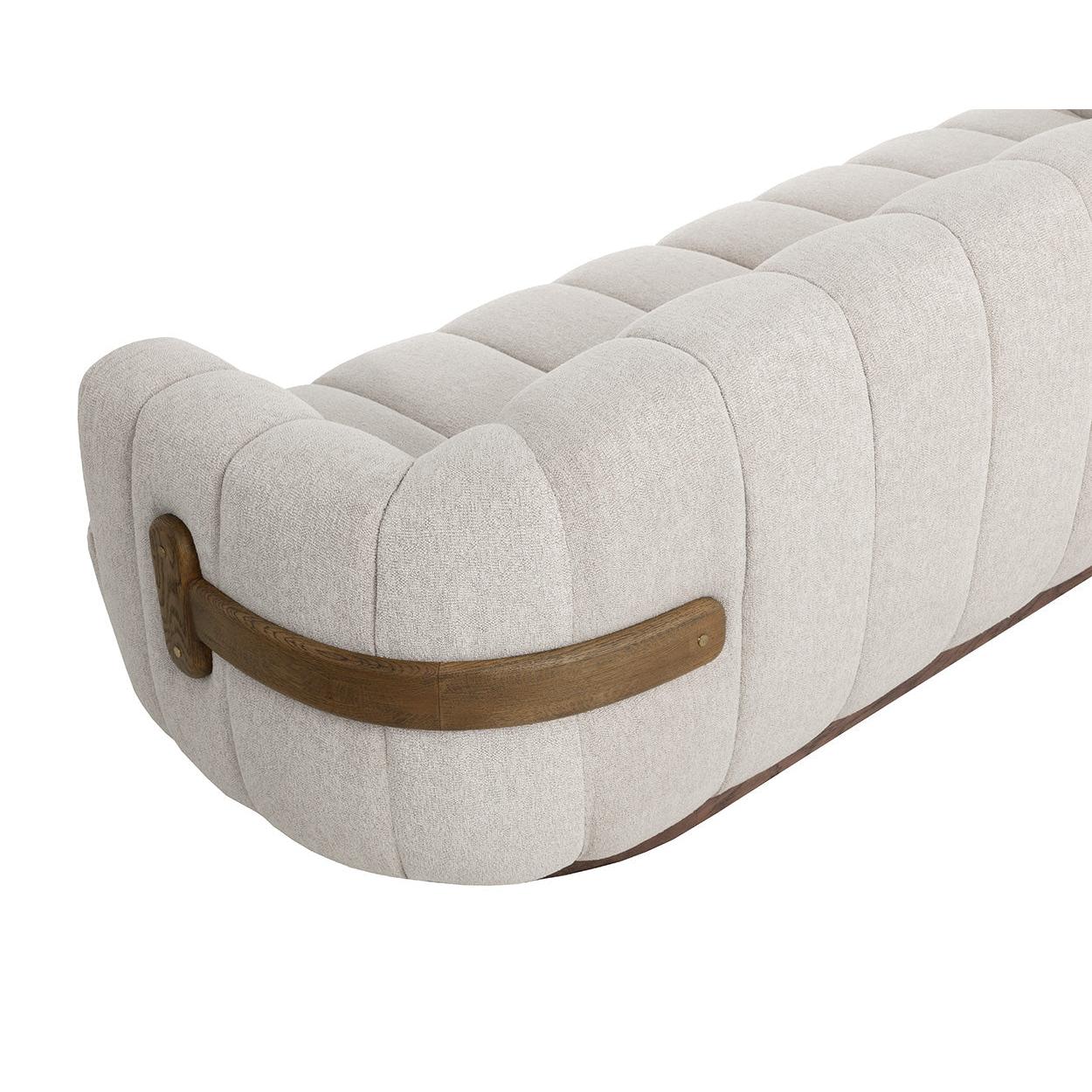 Sunpan Tadeo Brown Cream Sofa