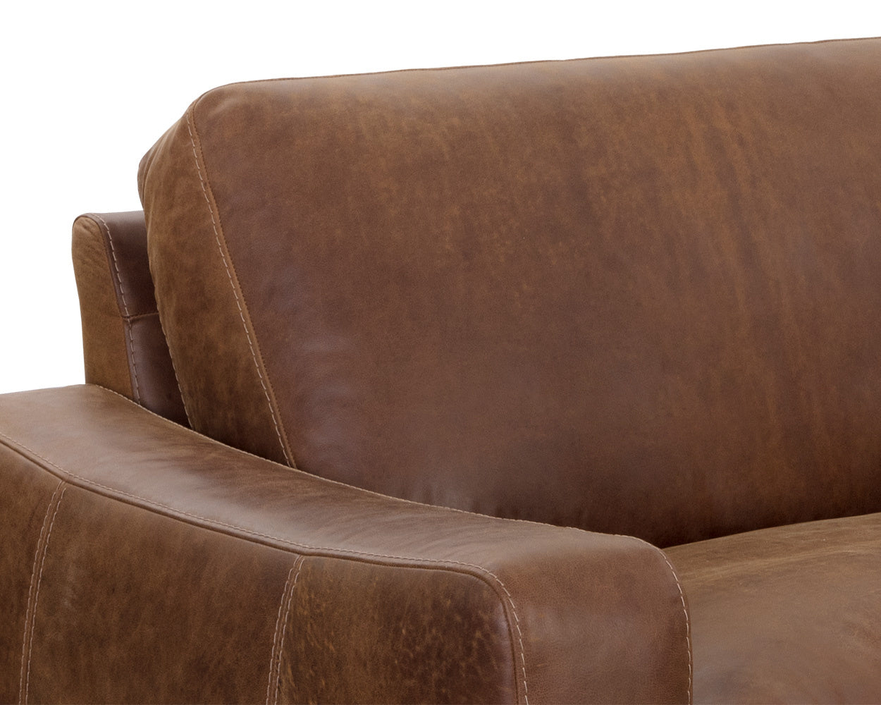 Sunpan Rafael Sofa - Lucia Tobacco Leather