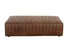 Sunpan Lewin Ottoman - Rectangular - Lucia Tobacco Leather