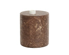 Sunpan Riva Stool - Marble Look - Mocha