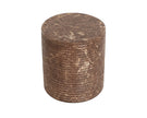 Sunpan Riva Stool - Marble Look - Mocha