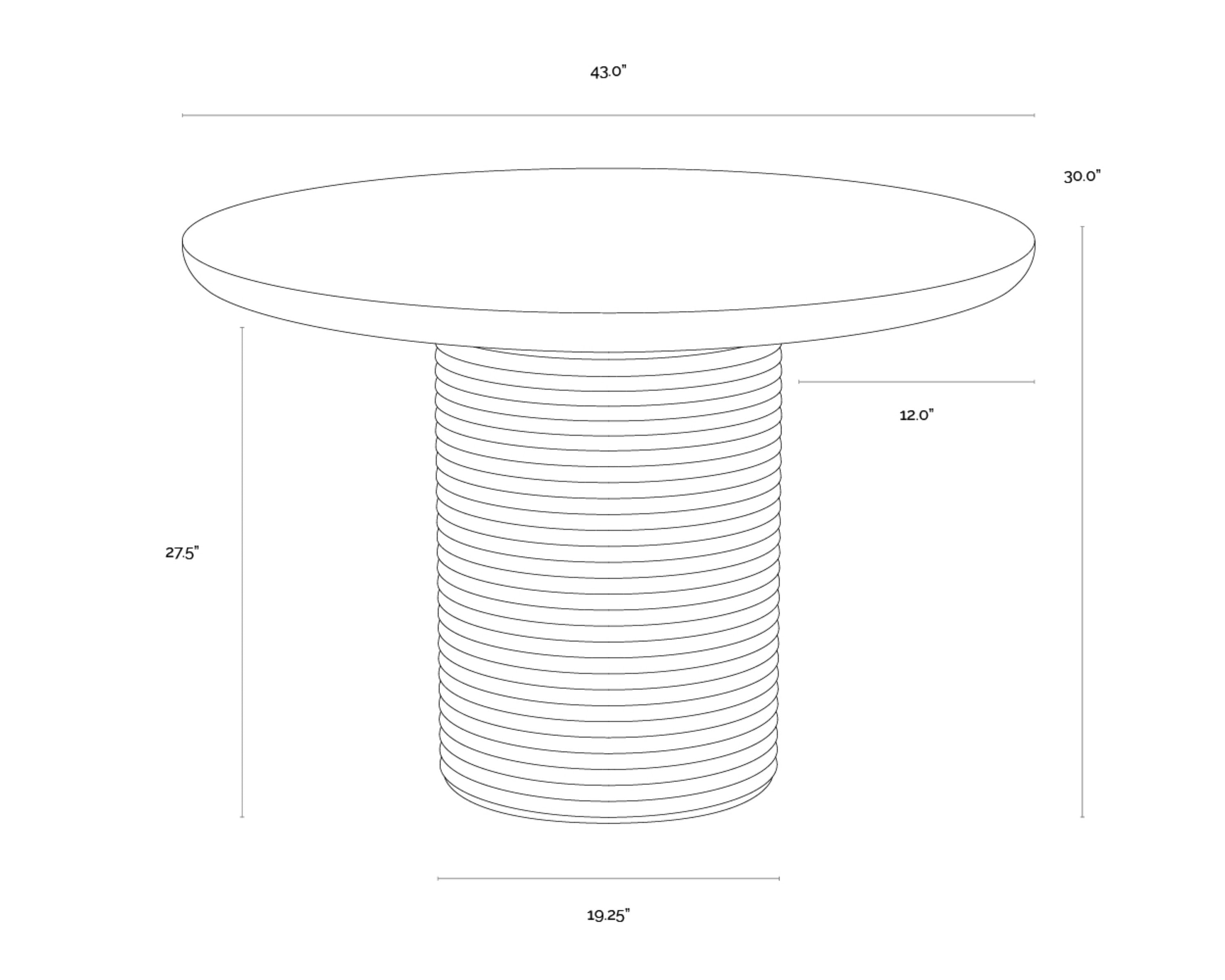 Sunpan Riva Dining Table