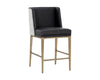 Sunpan Joplin Counter Stool - Cantina Black / Vera White Pepper