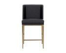 Sunpan Joplin Counter Stool - Cantina Black / Vera White Pepper