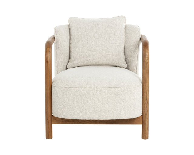 Sunpan Beatrice Lounge Chair - Dove Cream
