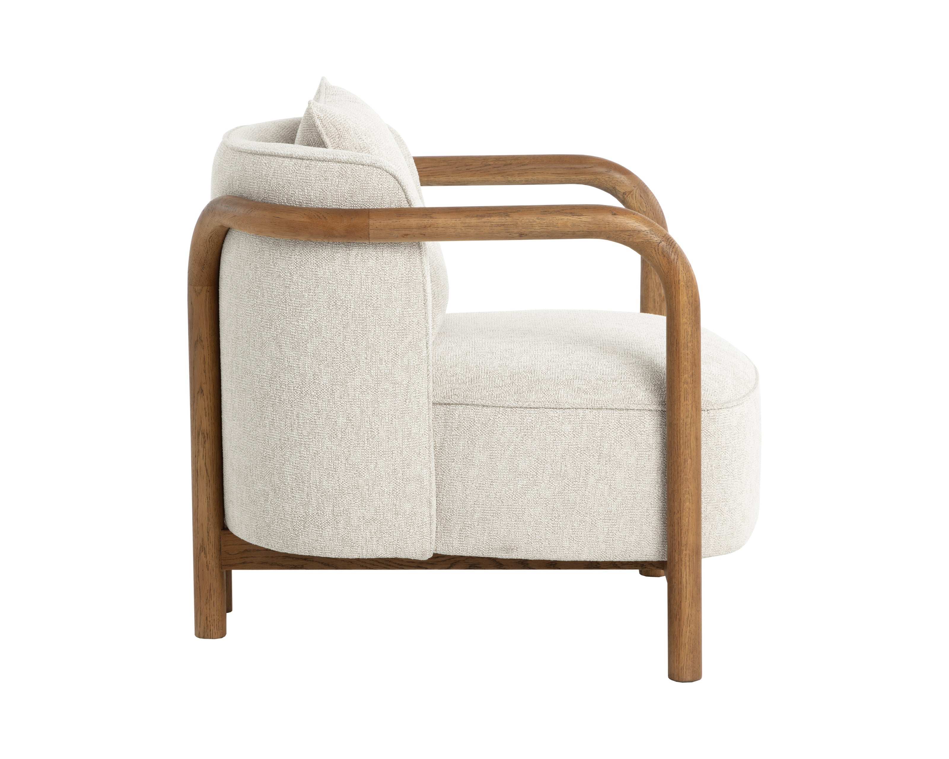 Sunpan Beatrice Lounge Chair - Dove Cream