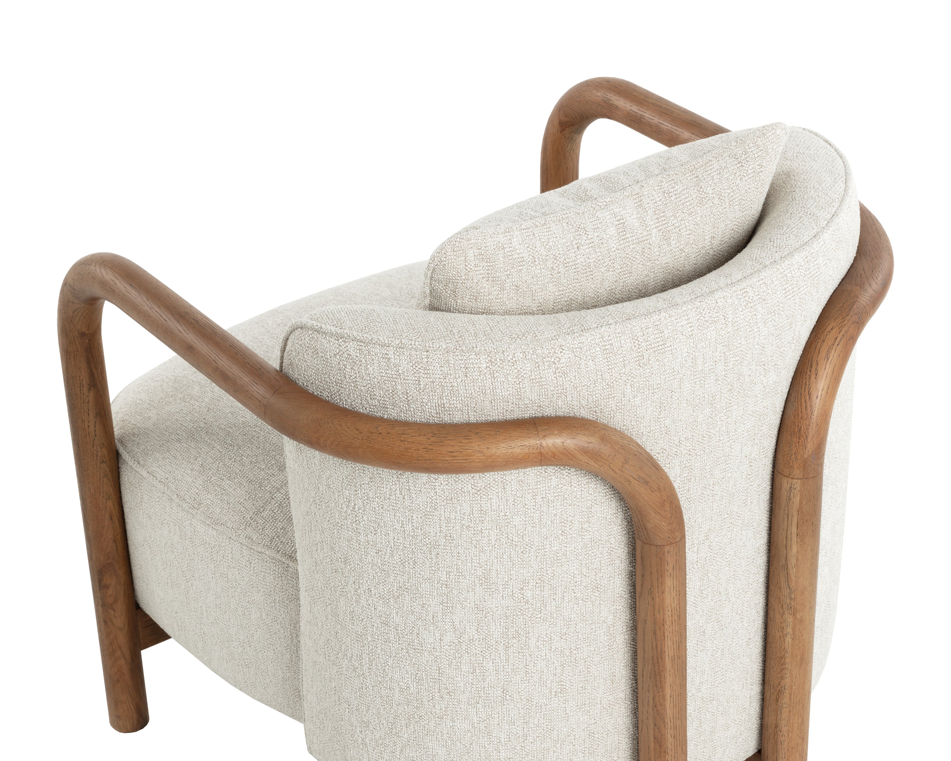 Sunpan Beatrice Lounge Chair - Dove Cream