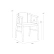 Sunpan Aran Dining Armchair