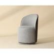 Sunpan Cavoli Swivel Dining Chair, Grey