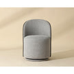 Sunpan Cavoli Swivel Dining Chair, Grey