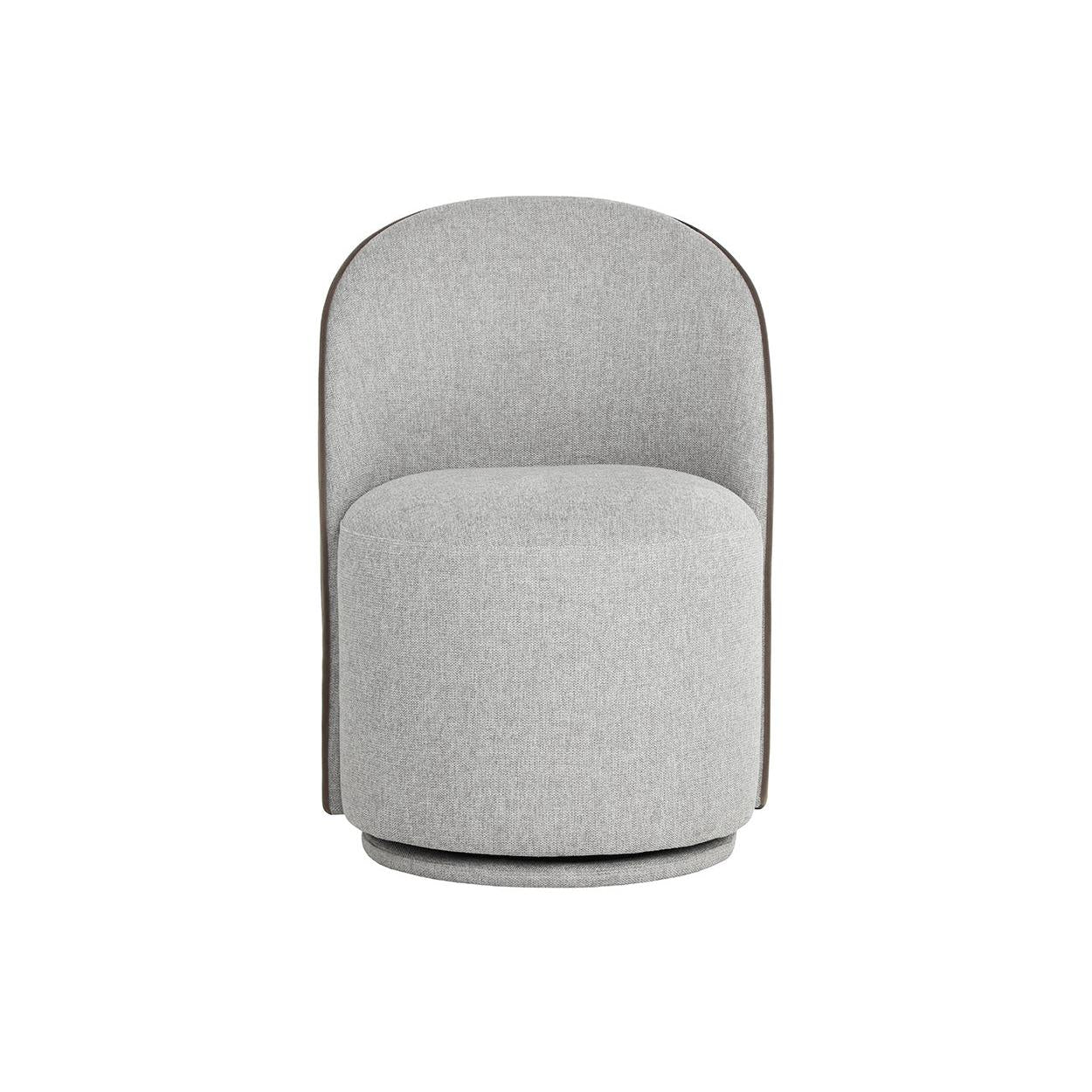 Sunpan Cavoli Swivel Dining Chair, Grey