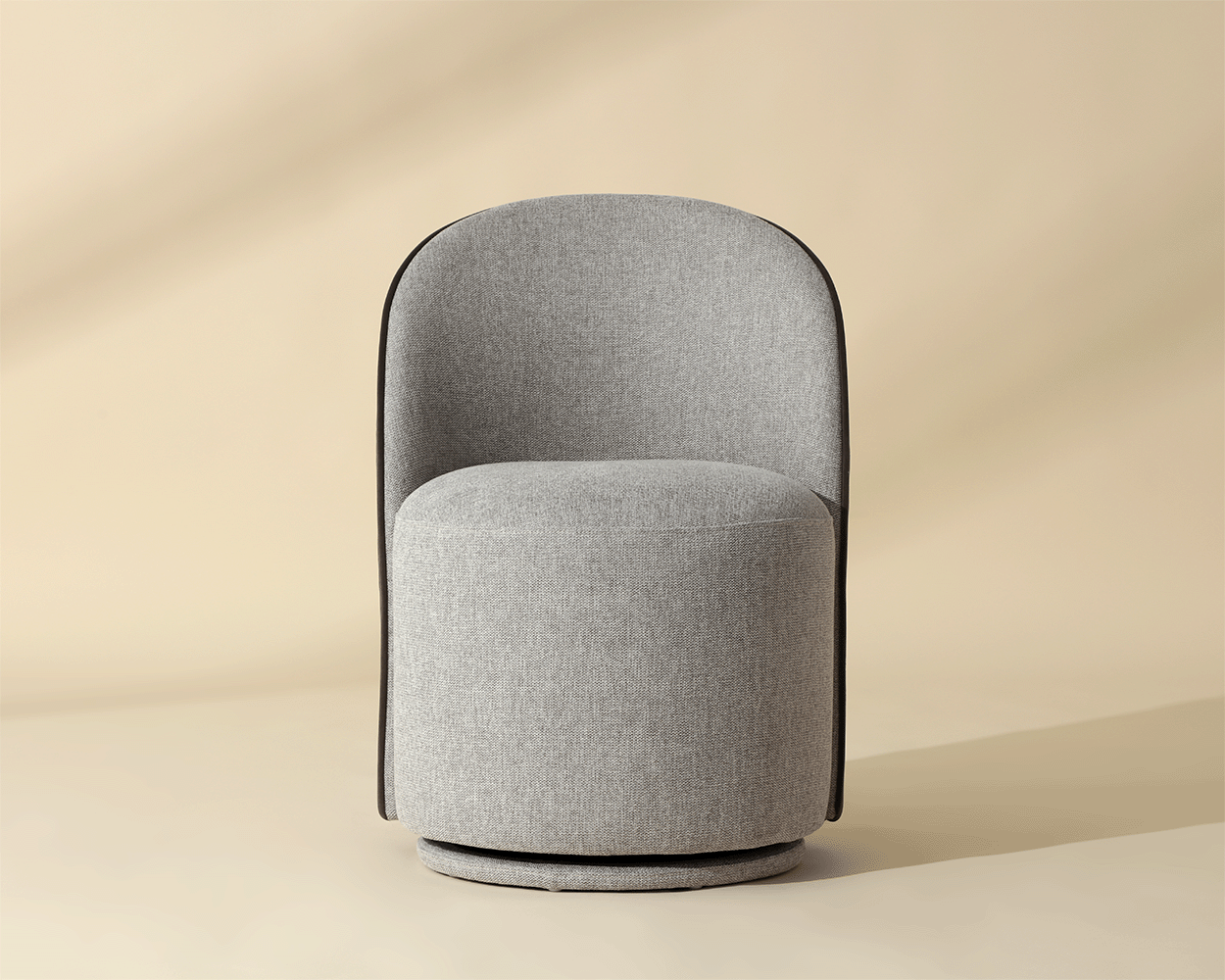 Sunpan Cavoli Swivel Dining Chair, Grey