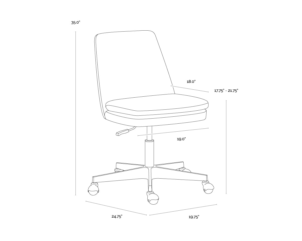 Sunpan Berget Office Chair