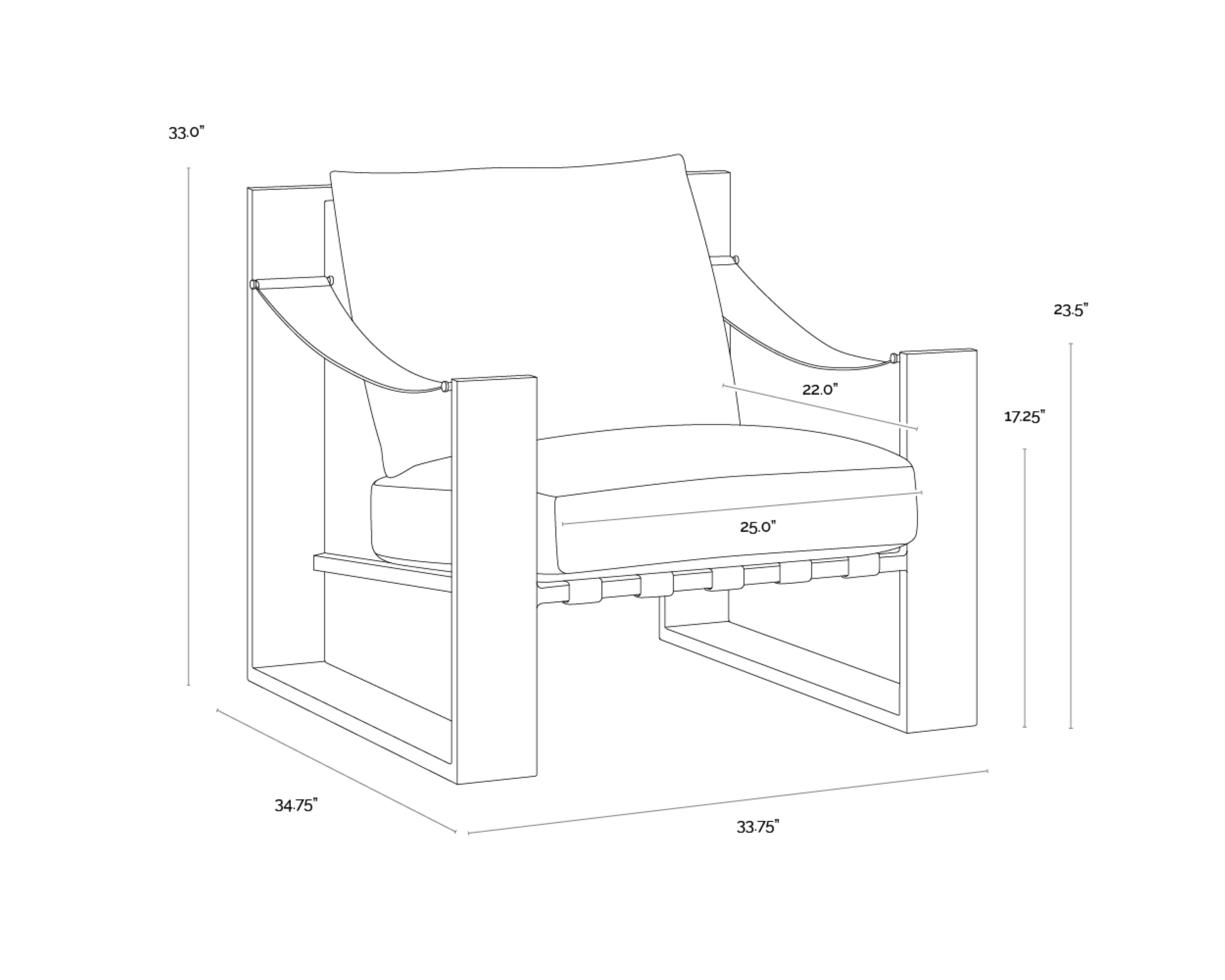 Sunpan Berke Lounge Chair