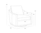 Sunpan Corbin Swivel Lounge Chair