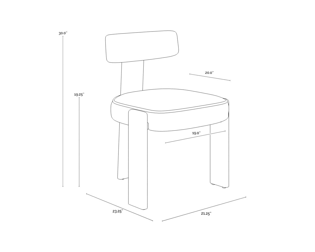 Sunpan Horton Dining Chair - Set of 2