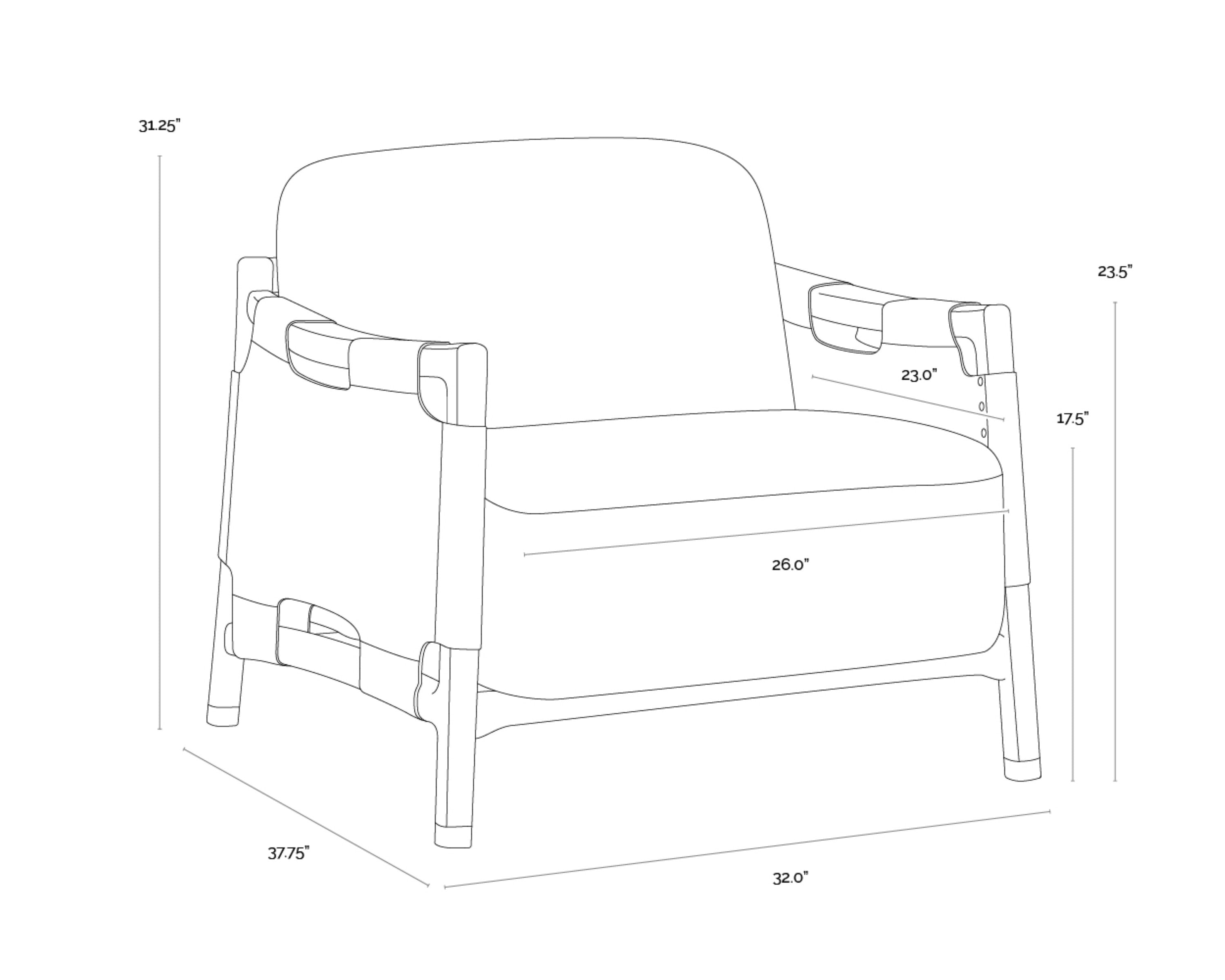 Sunpan Calloway Lounge Chair