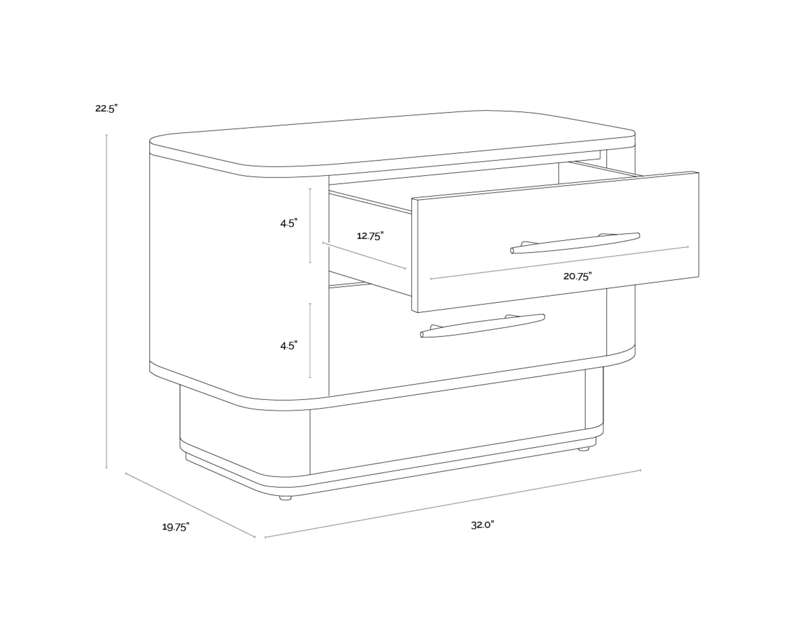 Sunpan Ezekiel Nightstand