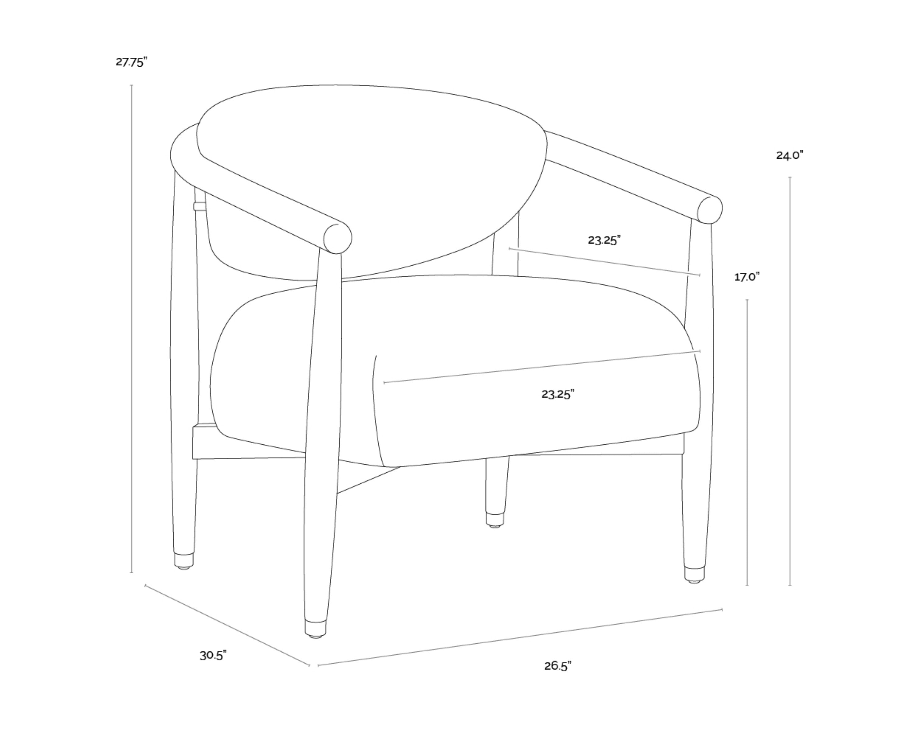 Sunpan Sigrid Lounge Chair