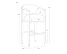 Sunpan Sigrid Barstool
