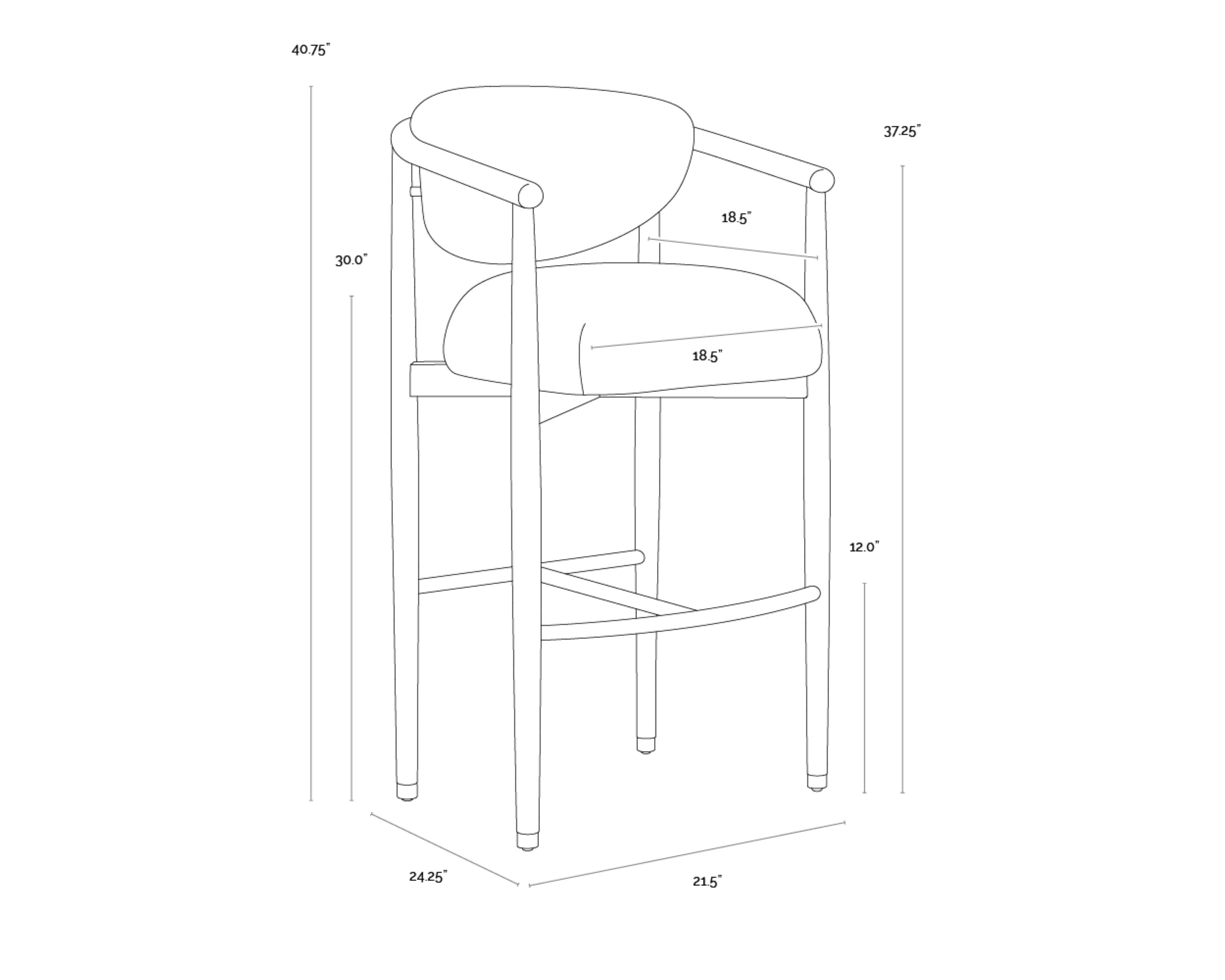 Sunpan Sigrid Barstool
