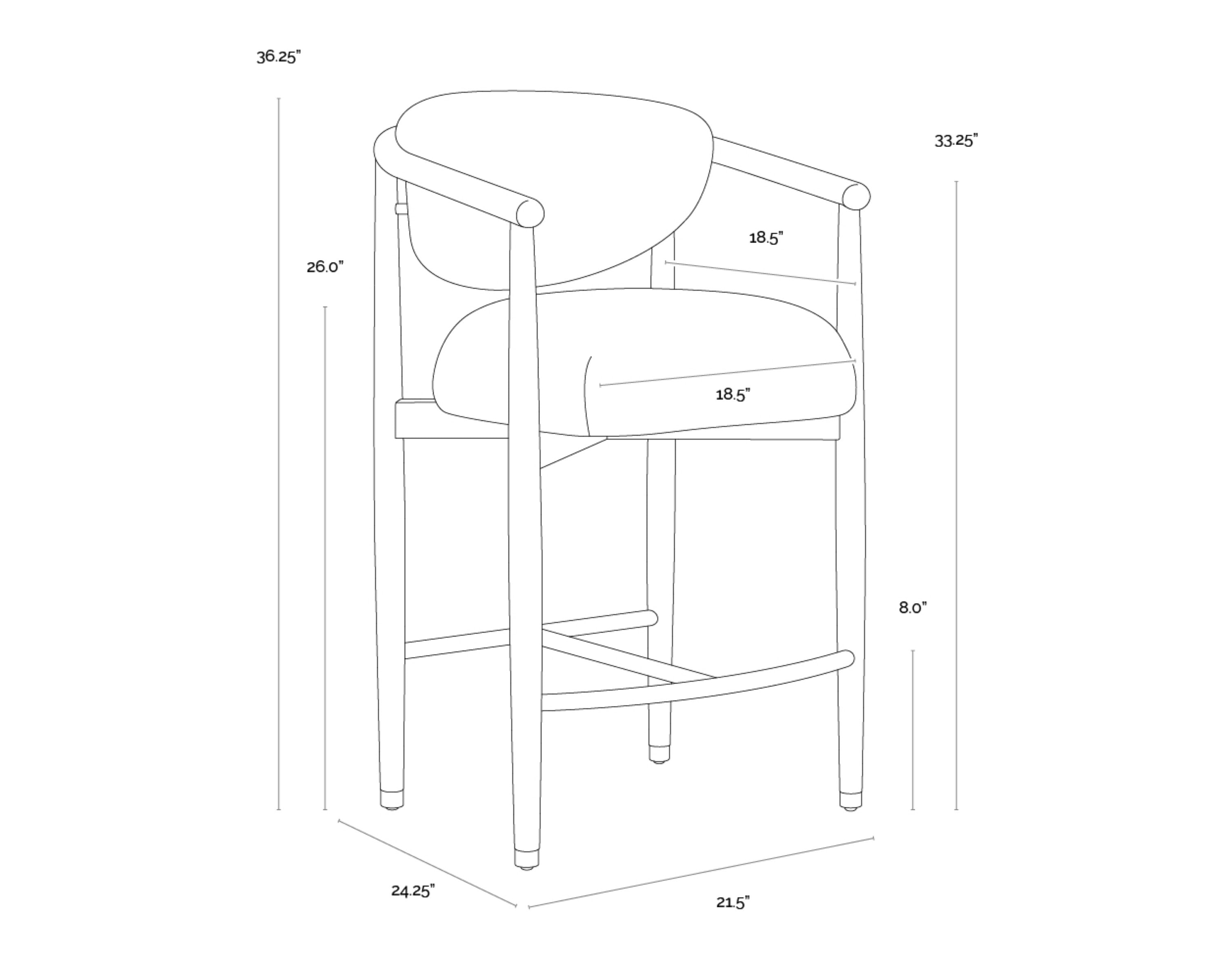Sunpan Sigrid Counter Stool