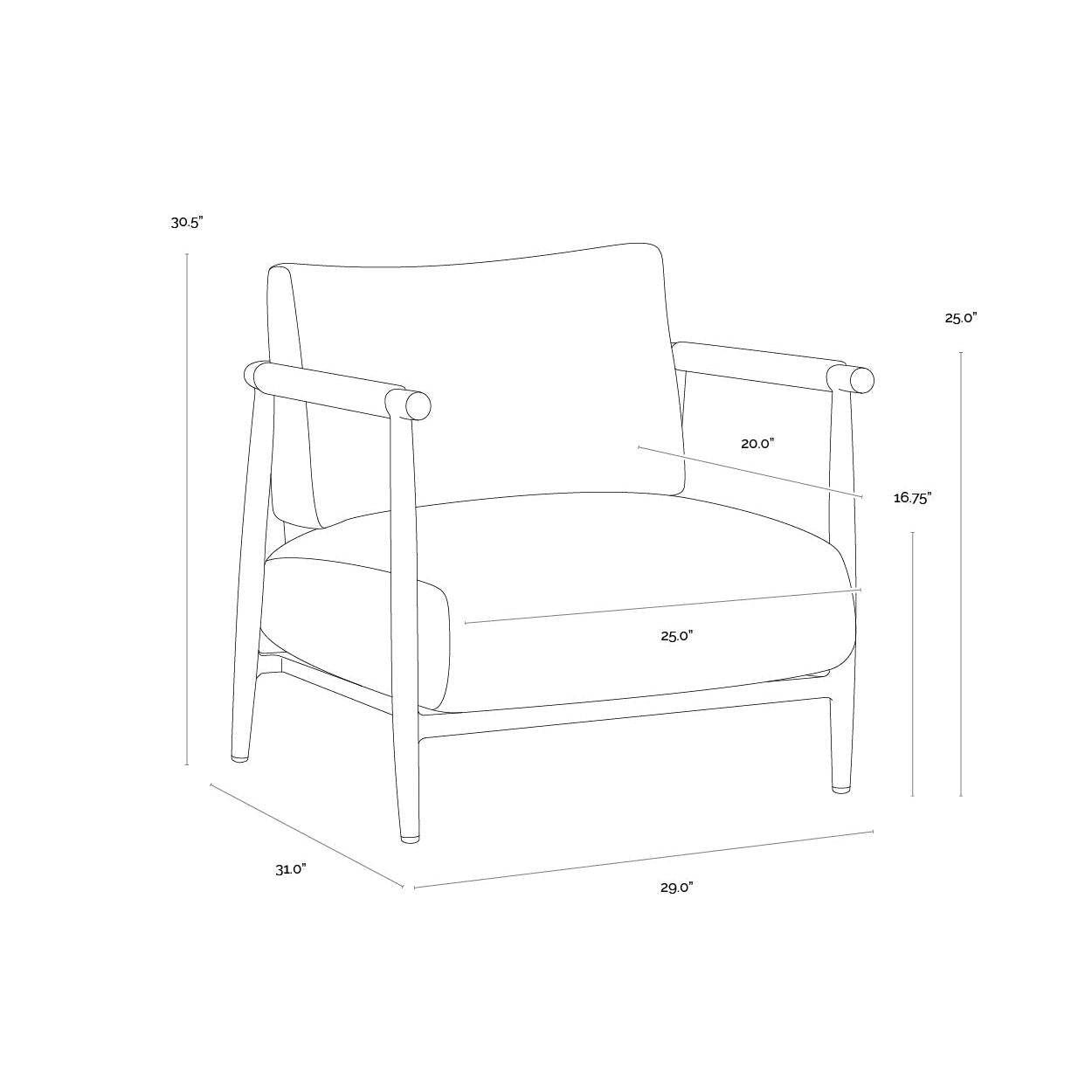 Sunpan Muros Lounge Chair