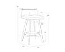 Sunpan Arizona Swivel Counter Stool