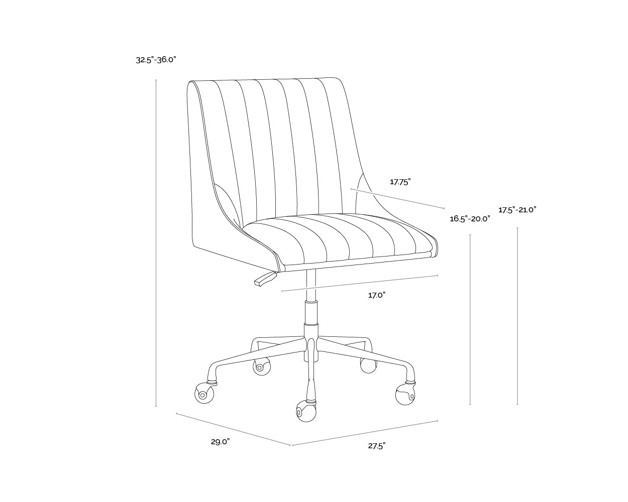Sunpan Halden Office Chair