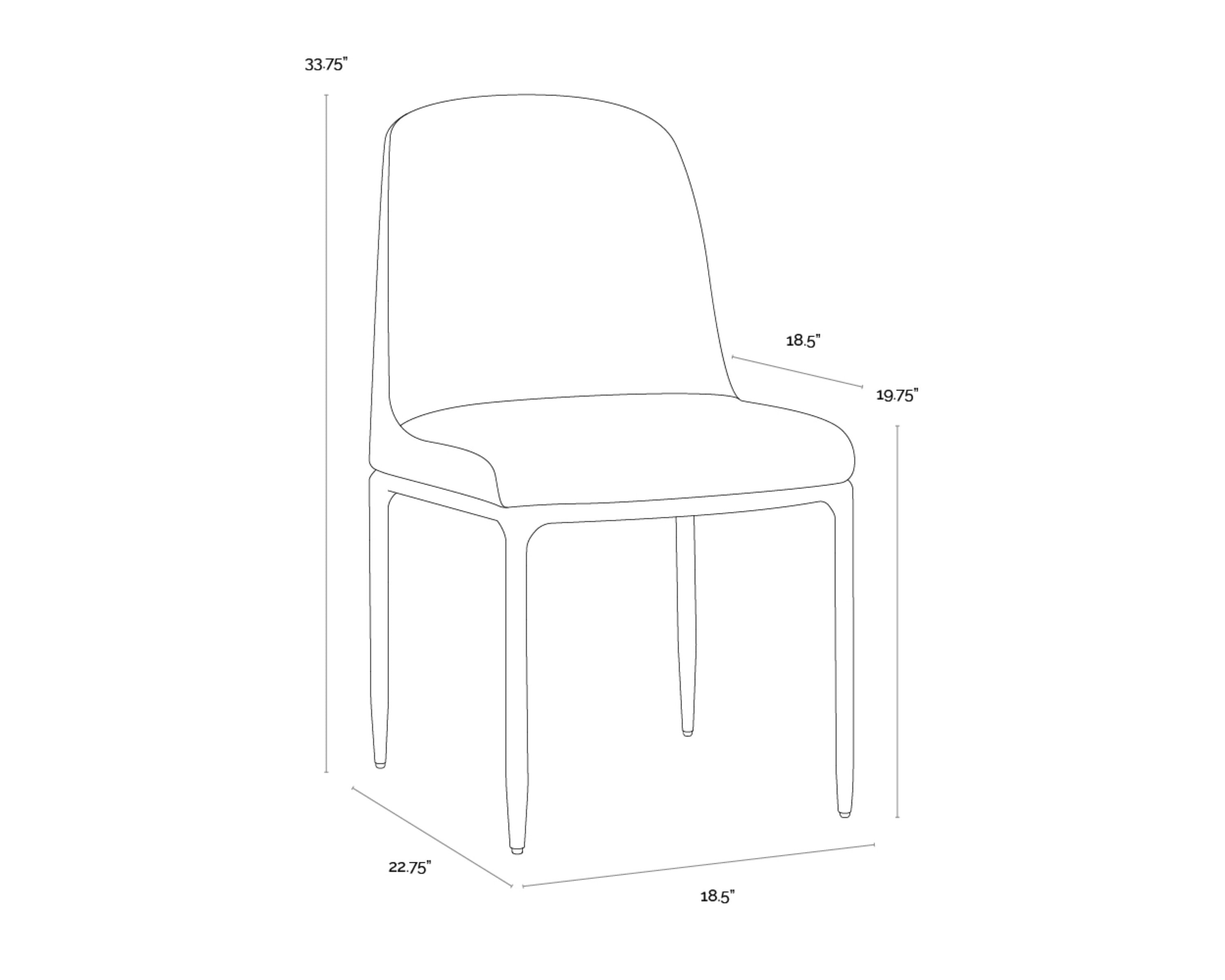 Sunpan Nestor Dining Chair - Set of 2