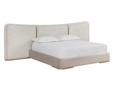 Sunpan Clarimond Bed - King - Hailey Moon / Meg Taupe