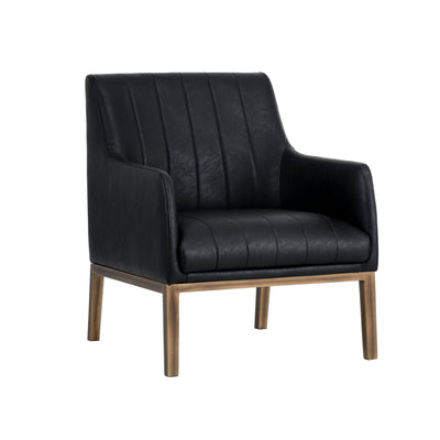 Sunpan Wolfe Lounge Chair - Bravo Black