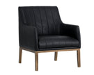 Sunpan Wolfe Lounge Chair - Bravo Black