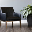 Sunpan Wolfe Lounge Chair - Bravo Black