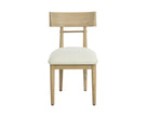 Sunpan Florian Dining Chair - Light Oak - Geralt Linen - Set of 2