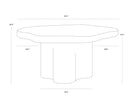 Sunpan Bellona Dining Table - Charcoal Black - 68.5